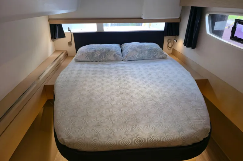 Slide: The Image of Cozy bedroom in 2017 Fountaine Pajot Lucia 40 catamaran with modern design. - 69