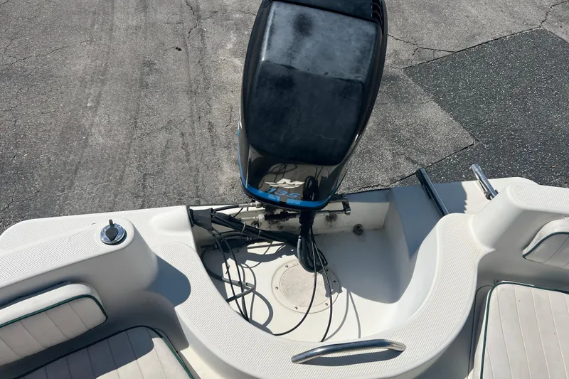 Slide: The Image of 2001 Trophy 1903 Center Console boat with outboard motor, viewed from above. - 12