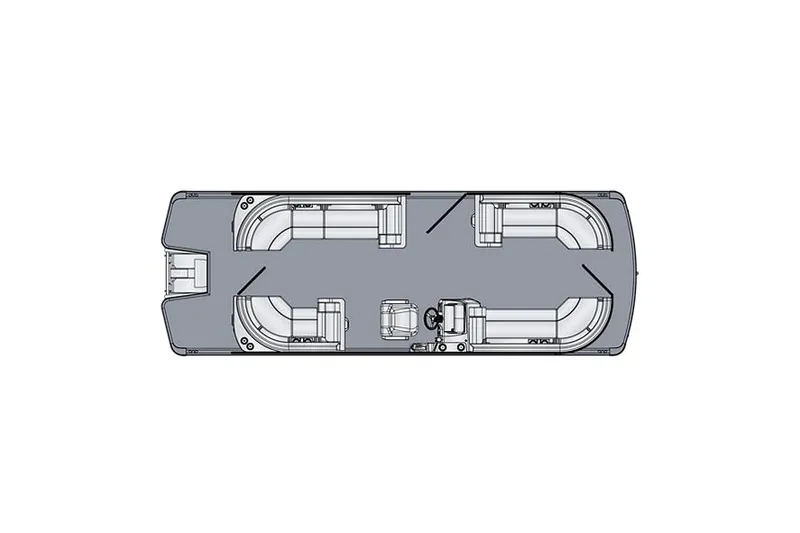 Slide: The Image of Manufacturer Provided Image: 2025 Harris Cruiser 230 boat layout with seating and helm design. - 20