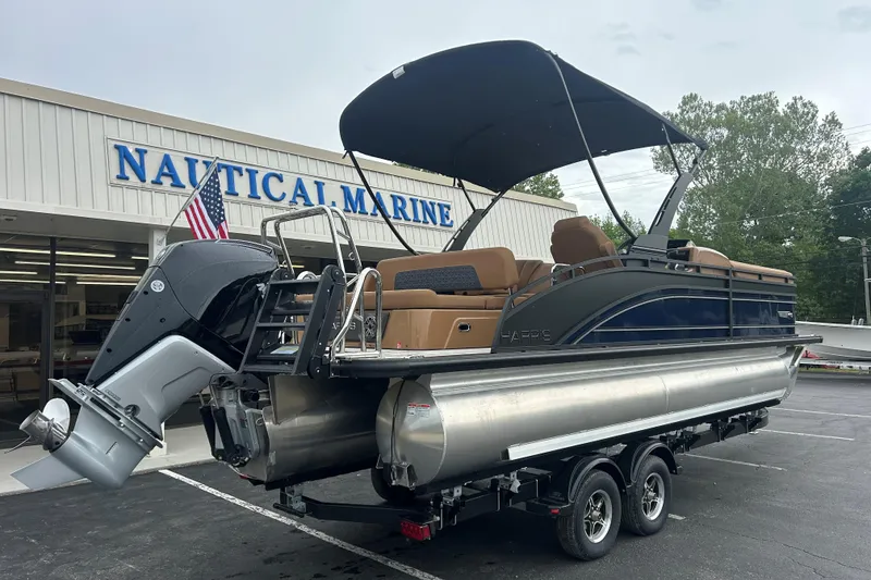 Slide: The Image of 2026 Harris FloteBote Solstice 250 SL at Nautical Marine store. - 6