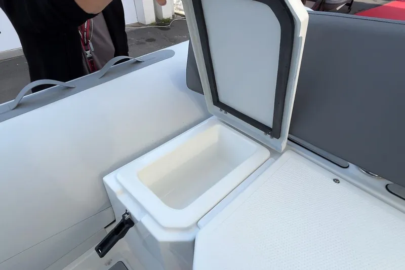 Slide: The Image of Open storage compartment on Northstar VEGA 5.4 boat, 2026 model. - 15