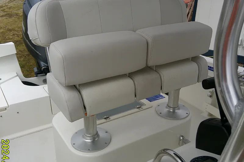 Slide: The Image of Parker 2100 Special Edition 2016 boat seat with dual pedestal design. - 20