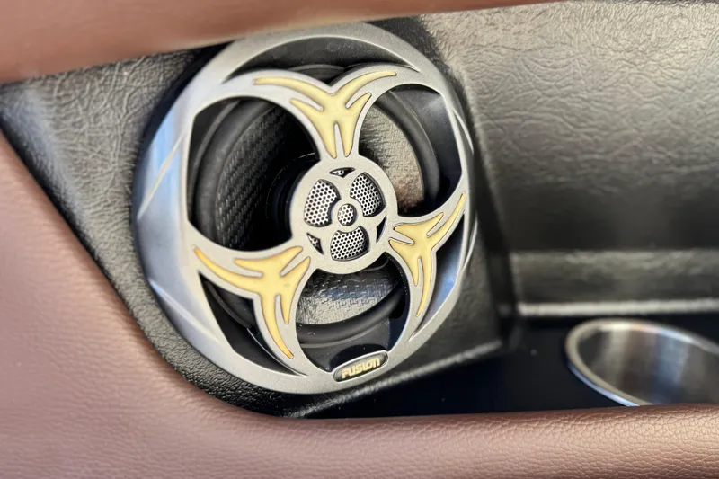 Slide: The Image of Speaker detail in 2016 Regal 2000 ES boat interior, featuring stylish design elements. - 21