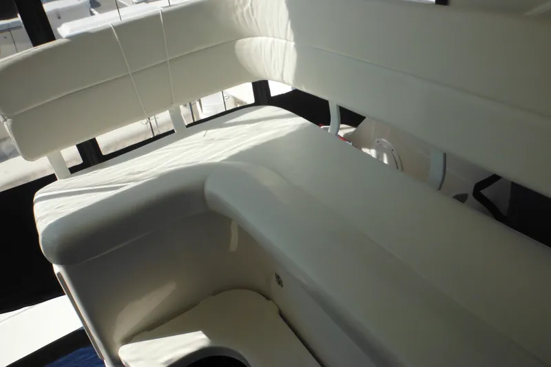 Slide: The Image of Luxurious white seating on a 2001 Tiara Yachts 3500 Open boat. - 53