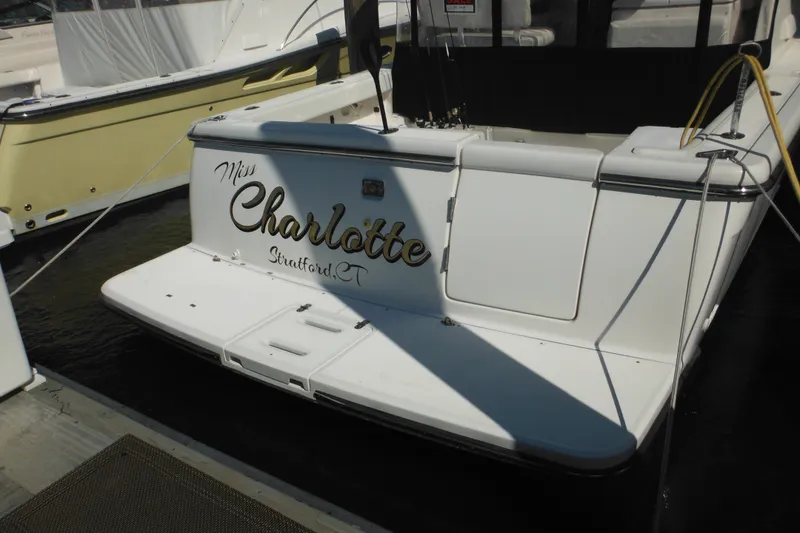 Slide: The Image of 2001 Tiara Yachts 3500 Open, named "Miss Charlotte," docked in Stratford, CT. - 7