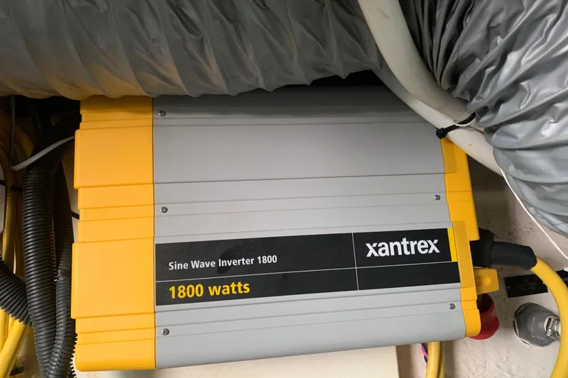 Slide: The Image of Xantrex Sine Wave Inverter 1800 watts in 2008 Back Cove 33 Hard Top Express. - 37