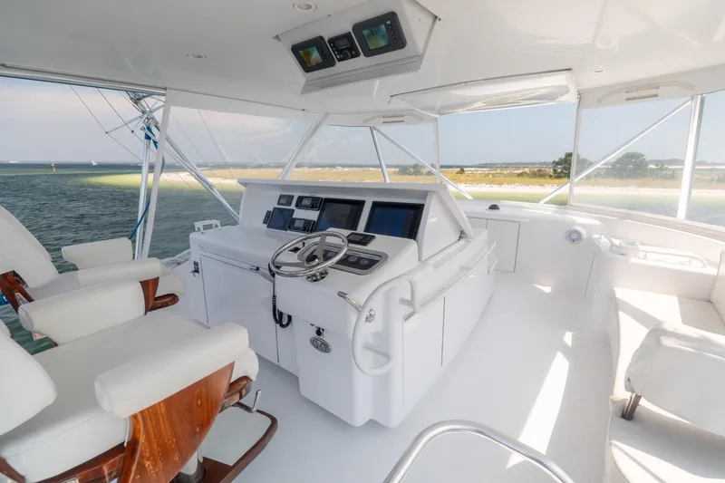 Slide: The Image of 2008 Hatteras 60 Convertible Helm 7 - 24
