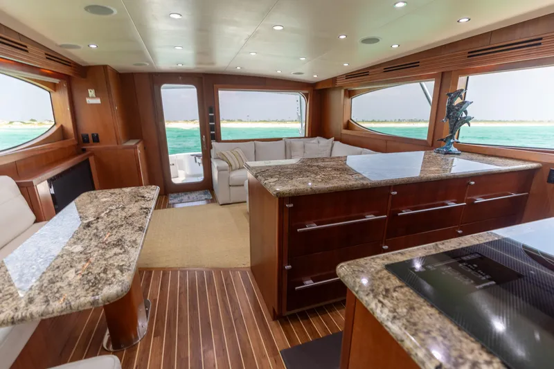 Slide: The Image of 2008 Hatteras 60 Convertible Galley 2 - 4