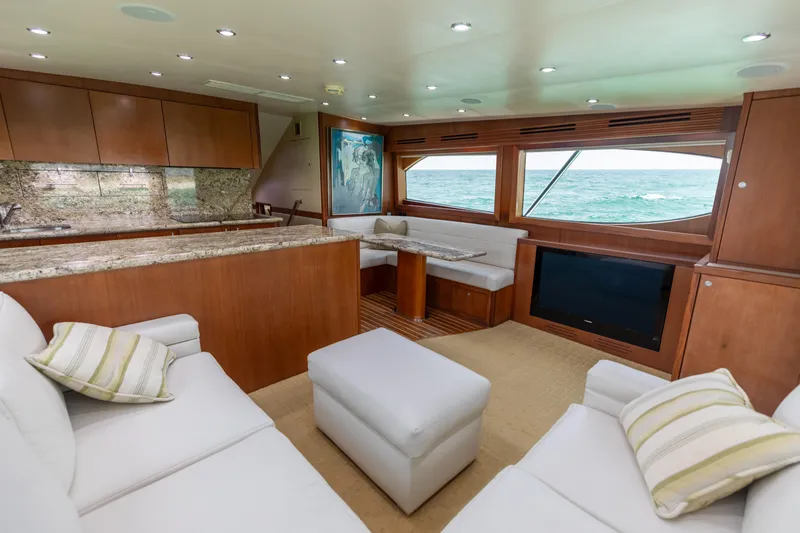 Slide: The Image of 2008 Hatteras 60 Convertible Galley 3 - 5