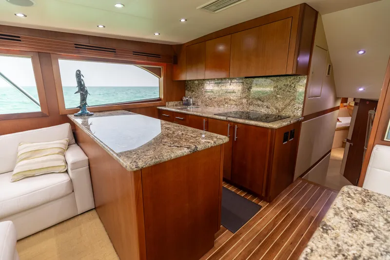 Slide: The Image of 2008 Hatteras 60 Convertible Galley 6 - 8