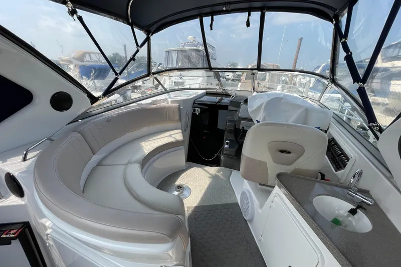 Slide: The Image of Control panel for spotlight and floodlight on 2011 Regal 3060 Express Cruiser. - 14