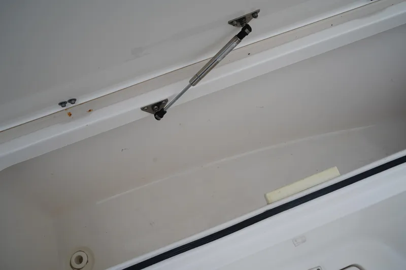 Slide: The Image of Open storage compartment of 2020 Sea Fox 328 Commander boat. - 62