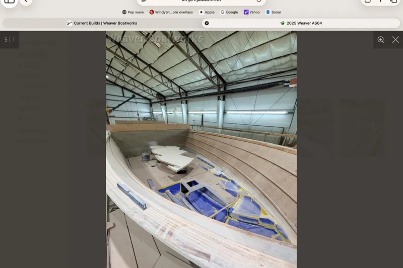 Slide: The Image of Interior view of 2026 Weaver Sportfish under construction. - 6