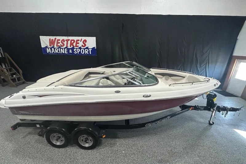 The Image of 2004 Chaparral 204 SSi boat on trailer at Westre's Marine & Sport showroom. - 1