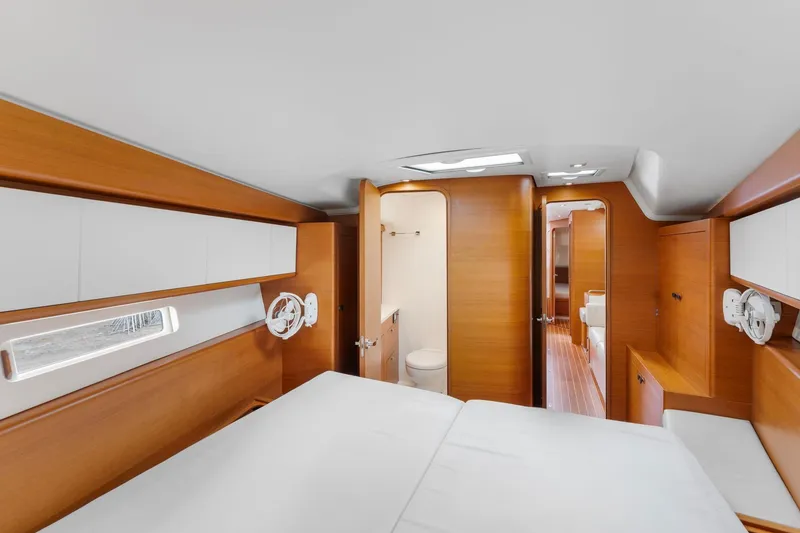 Slide: The Image of Luxurious interior of 2015 Italia Yachts 13.98, featuring wood finishes and modern amenities. - 36