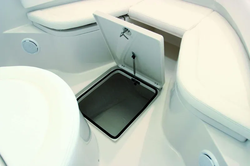 Slide: The Image of Manufacturer Provided Image: 2020 Cobia 237 Center Console boat storage compartment open. - 12