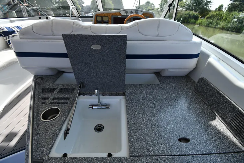 Slide: The Image of 2007 Formula 45 Yacht interior with sink and seating area. - 21