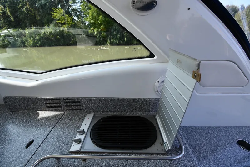 Slide: The Image of 2007 Formula 45 Yacht interior with built-in grill and scenic water view. - 22