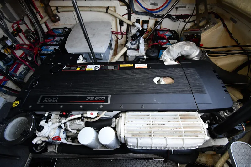 Slide: The Image of Engine room of 2007 Formula 45 Yacht featuring Volvo Penta IPS 600 engine. - 55