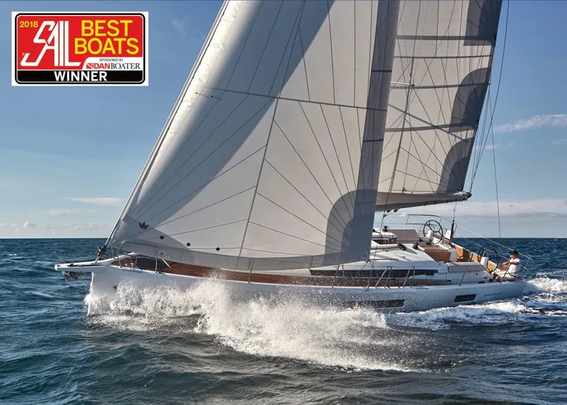 The Image of Jeanneau 440 sailboat cruising on open sea, 2018 Best Boats winner. - 0