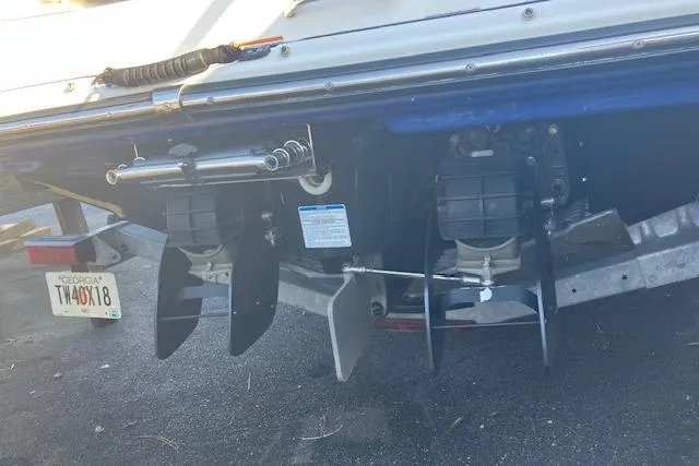 Slide: The Image of 2016 Yamaha Boats AR240 rear view showing dual jet propulsion system. - 10