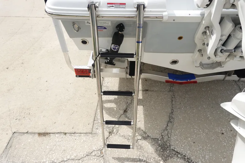 Slide: The Image of Stainless steel ladder on 2026 Sea Hunt Ultra 245 SE boat. - 35