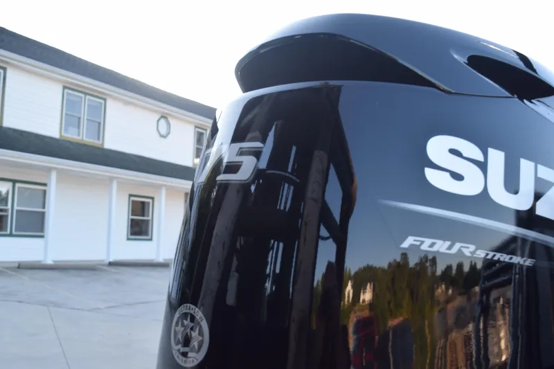 Slide: The Image of 2023 Qwest 818 XRE E Class XRE Fish LT with Suzuki four-stroke engine. - 5