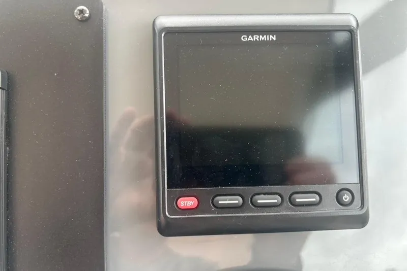 Slide: The Image of Garmin display on 2005 Tiara Yachts 3600 Sovran dashboard. - 56