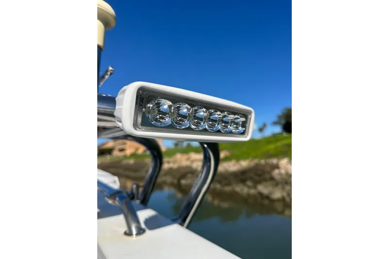 Slide: The Image of Close-up of LED light on 2004 Glacier Bay 2680 Coastal Runner boat. - 13