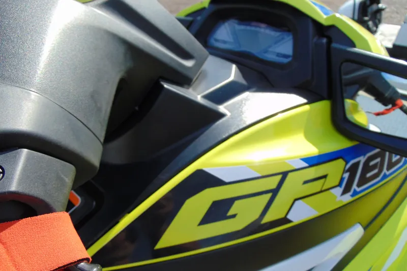 Slide: The Image of 2020 Yamaha WaveRunner GP1800R SVHO, close-up of handlebar and dashboard. - 8