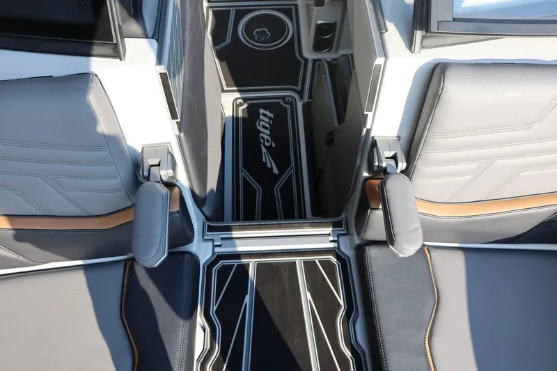 Slide: The Image of 2026 Tigé Ultré 25ZX interior with sleek seating and modern design. - 63