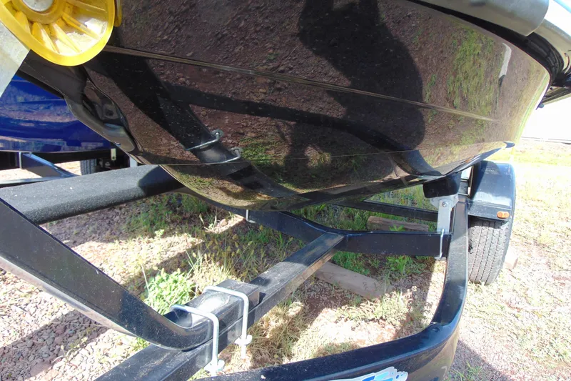 Slide: The Image of 2017 Yamaha WaveRunner VX Cruiser HO on a trailer, underside view. - 10