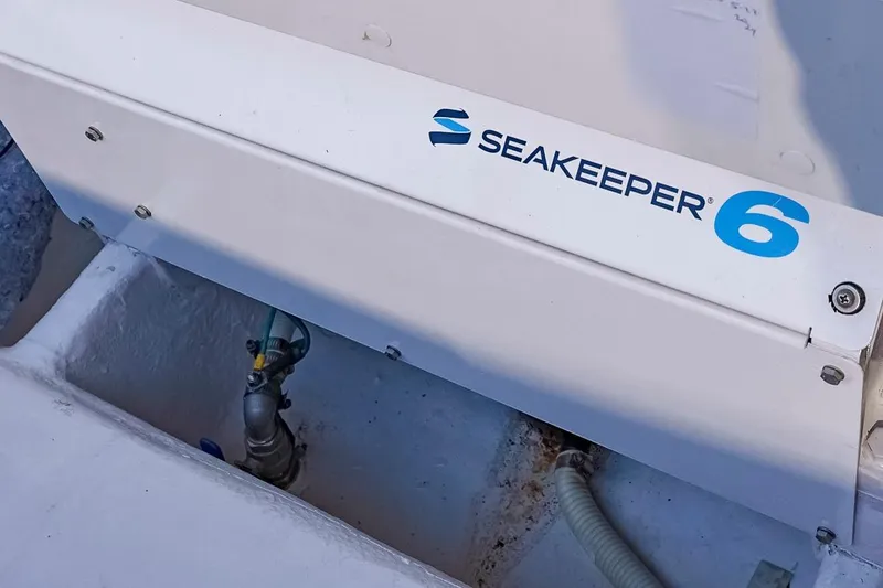 Slide: The Image of Seakeeper 6 stabilizer on 2017 Maritimo M 51 yacht, enhancing stability and comfort. - 37
