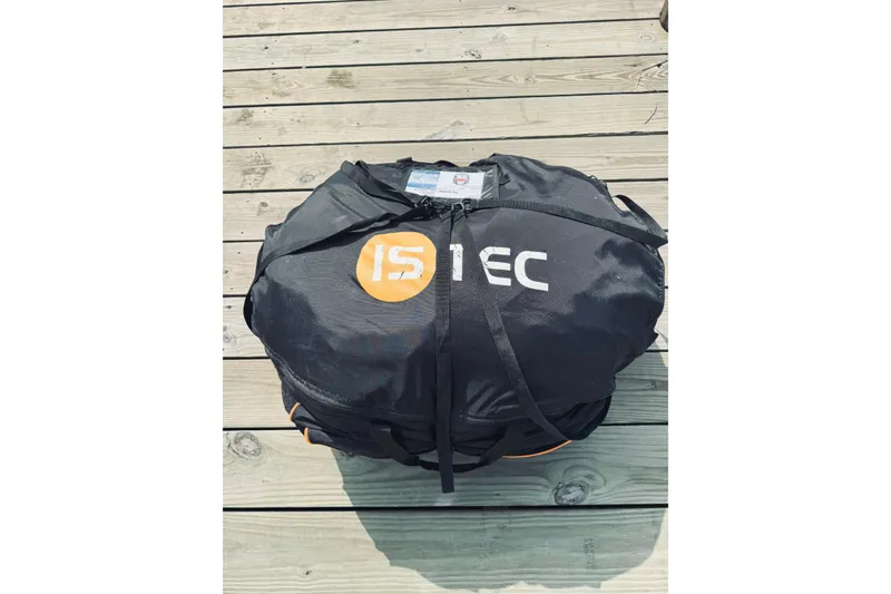 Slide: The Image of Black ISITEC bag on wooden deck, related to Jeanneau Sun Odyssey 45 DS, 2008 model. - 44