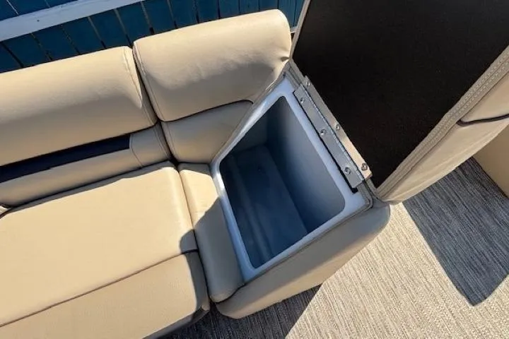 Slide: The Image of 2024 Godfrey SWEETWATER 2286 SFL boat seat with built-in storage compartment. - 26