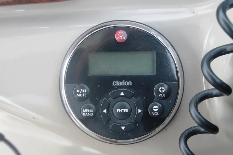 Slide: The Image of Clarion audio control panel at Helm - 37