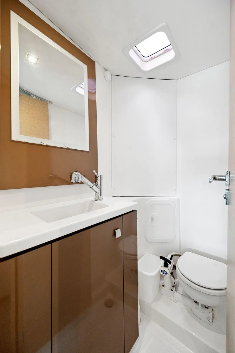 Slide: The Image of Modern bathroom in 2018 Fountaine Pajot Lucia 40 catamaran with sleek design. - 44