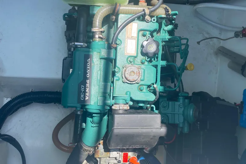 Slide: The Image of Volvo Penta D1-30 engine in 2018 Fountaine Pajot Lucia 40 catamaran. - 85