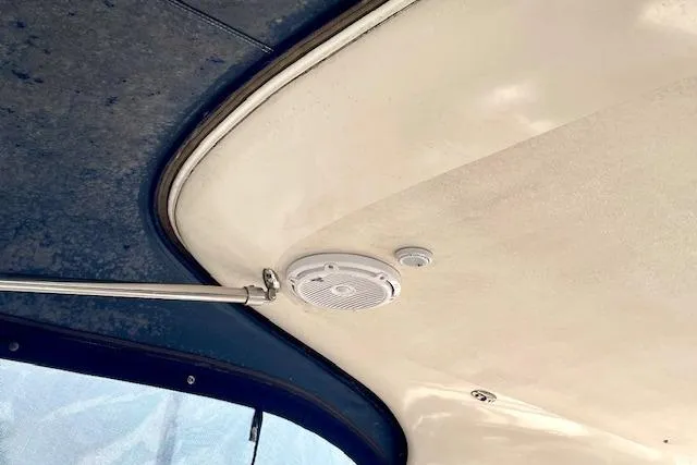 Slide: The Image of Ceiling speaker and rod in 2005 Regal Commodore 4260 boat interior. - 27