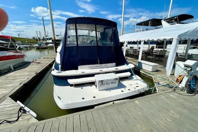 Slide: The Image of 2005 Regal Commodore 4260 docked at marina, Cincinnati, Ohio. - 3