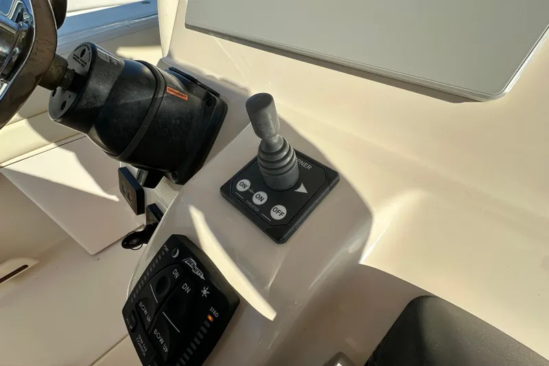 Slide: The Image of Control console of Grady-White Canyon 271, year 2020. - 24