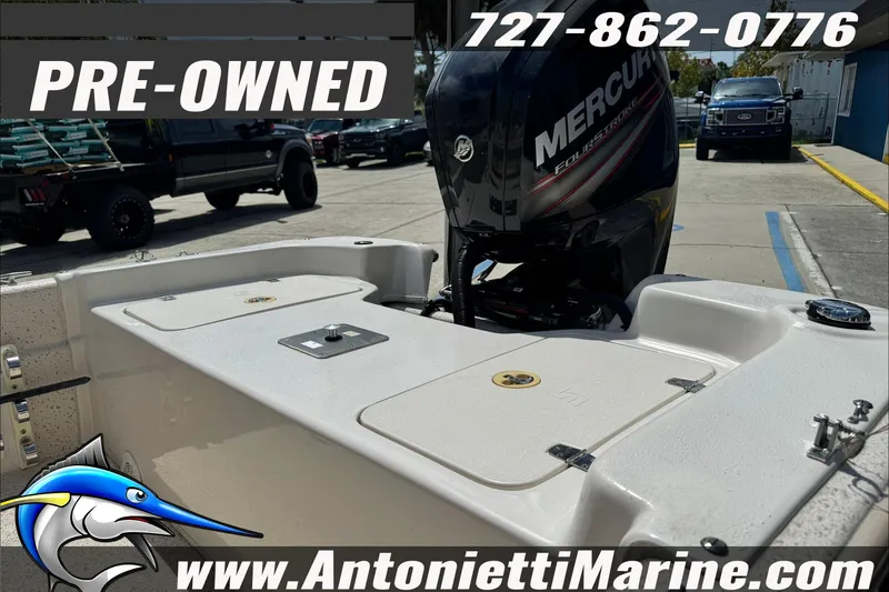 Slide: The Image of Pre-owned 2019 Carolina Skiff 18 JVX CC with Mercury engine at Antonietti Marine. - 11