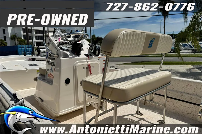 Slide: The Image of Pre-owned 2019 Carolina Skiff 18 JVX CC boat for sale at Antonietti Marine. - 12