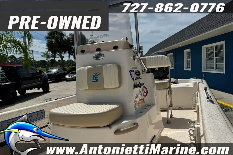Slide: The Image of Pre-owned 2019 Carolina Skiff 18 JVX CC boat for sale at Antonietti Marine. - 14