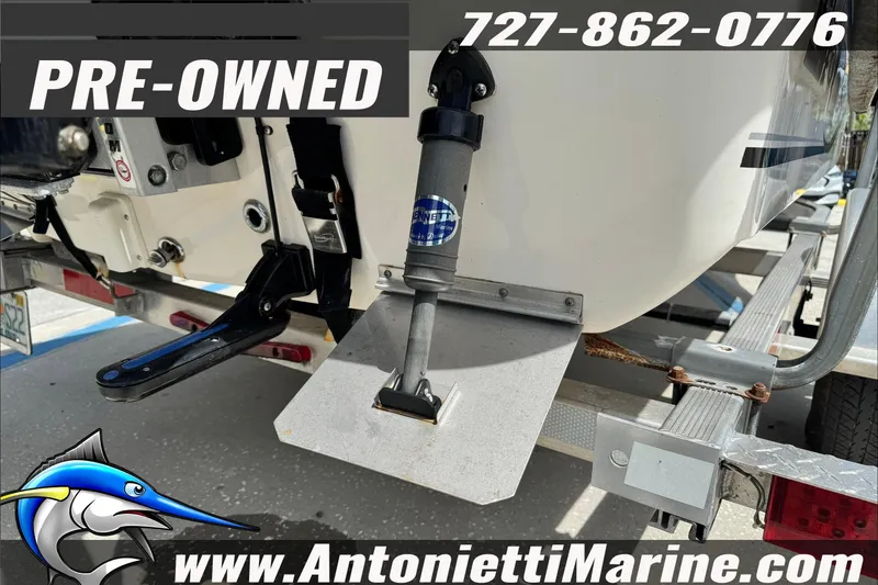 Slide: The Image of Pre-owned 2019 Carolina Skiff 18 JVX CC boat on trailer, contact Antonietti Marine. - 6