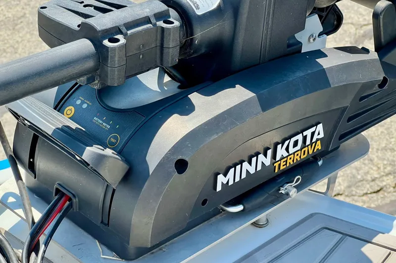 Slide: The Image of Minn Kota Terrova motor on 2020 Crownline Eclipse E205 XS Fish boat. - 30
