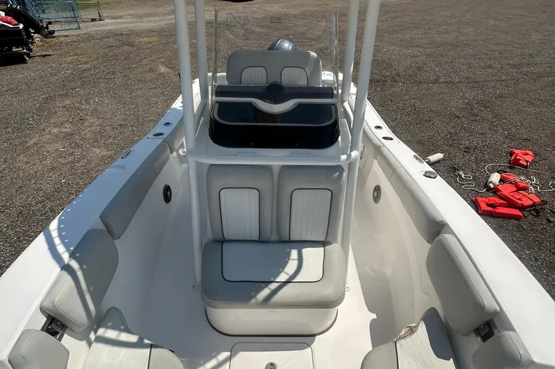 Slide: The Image of Open storage compartment on 2023 Sea Fox 228 Commander boat. - 37