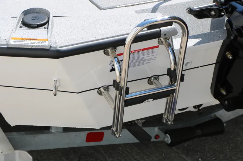 Slide: The Image of 2025 Vexus ACX 2000 boat ladder and deck detail. - 10