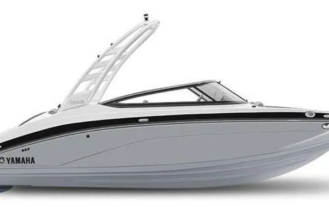 The Image of 2025 Yamaha Boats 195S, sleek white design, side view, modern features. - 0