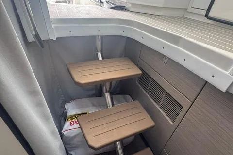 Slide: The Image of 2020 Formula 380 Super Sport Crossover I/O interior stairs and storage area. - 37